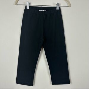 HANNA ANDERSSON Capri Leggings Girls 130 USA8 Black Classic Fit Bright Basics